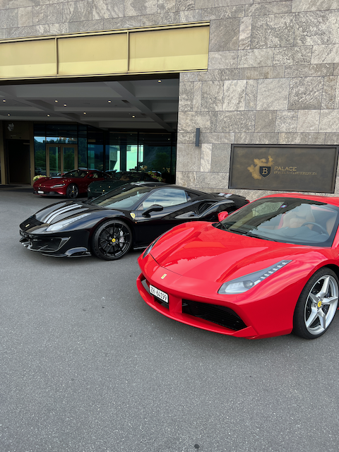 Ferrari or Maserati are now available to experience at the Burgenstock for about $900 per day or included with a suite reservation