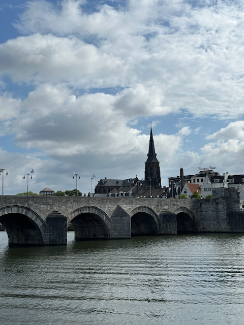 The bridge of St Servatius in Maastricht present day. It was destroyed by retreating German troops on September 13-14, 1944.