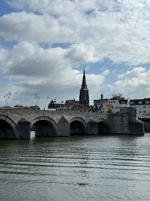 The bridge of St Servatius in Maastricht present day. It was destroyed by retreating German troops on September 13-14, 1944.