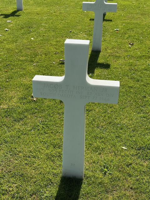 Pvt. Jacob Herman: Plot F, Row 4, Grave 22