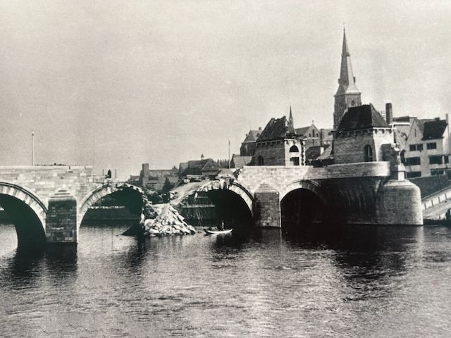 The bridge of St Servatius in Maastricht present day. It was destroyed by retreating German troops on September 13-14, 1944.