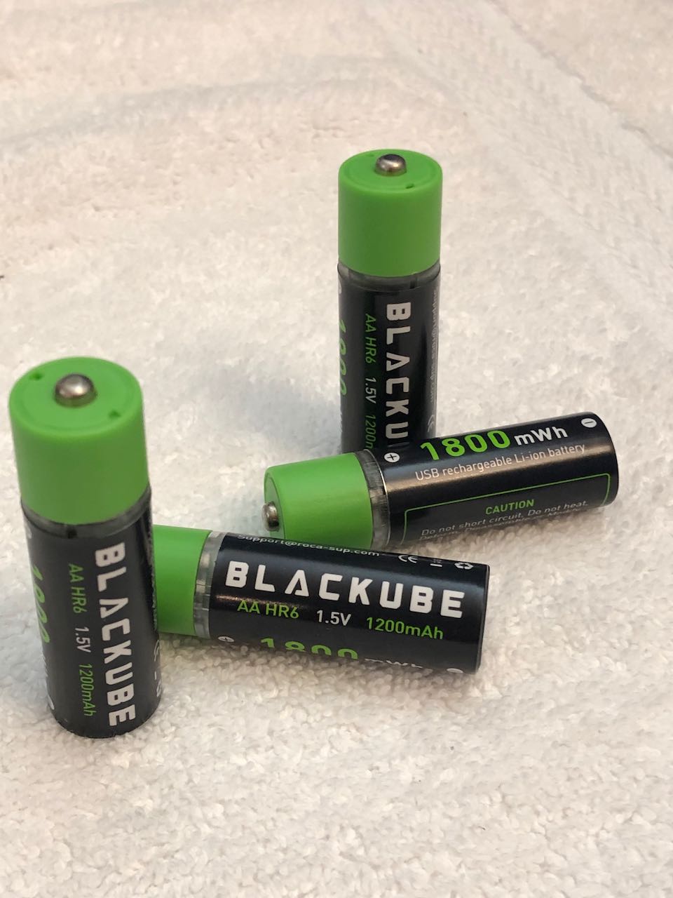 AA lithium ion batteries