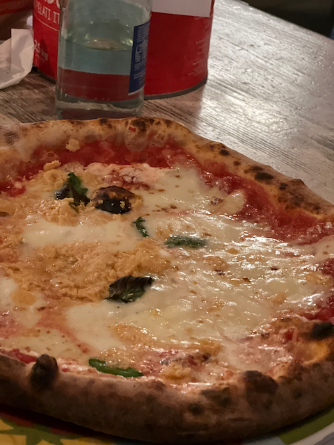 Wood fired pizza in Venice