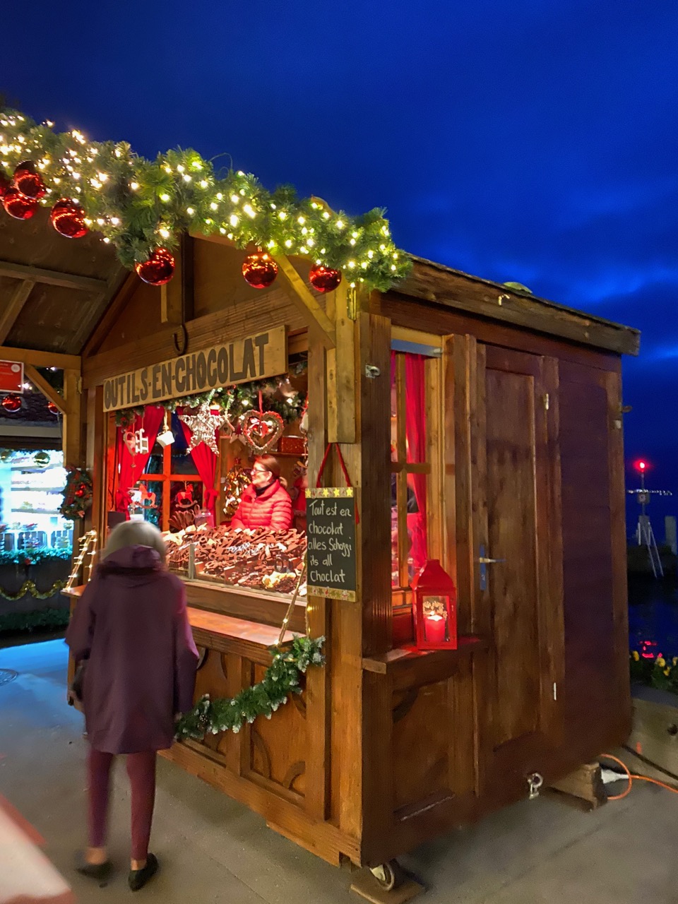 Montreux Christmas Market (Marché Noel) AirBNB Villaneuve Switzerland