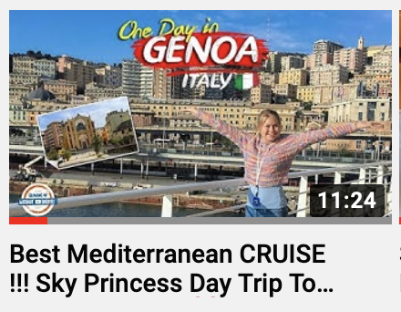 Princess Cruise Lines Sky Princess  2019 Genoa Italy